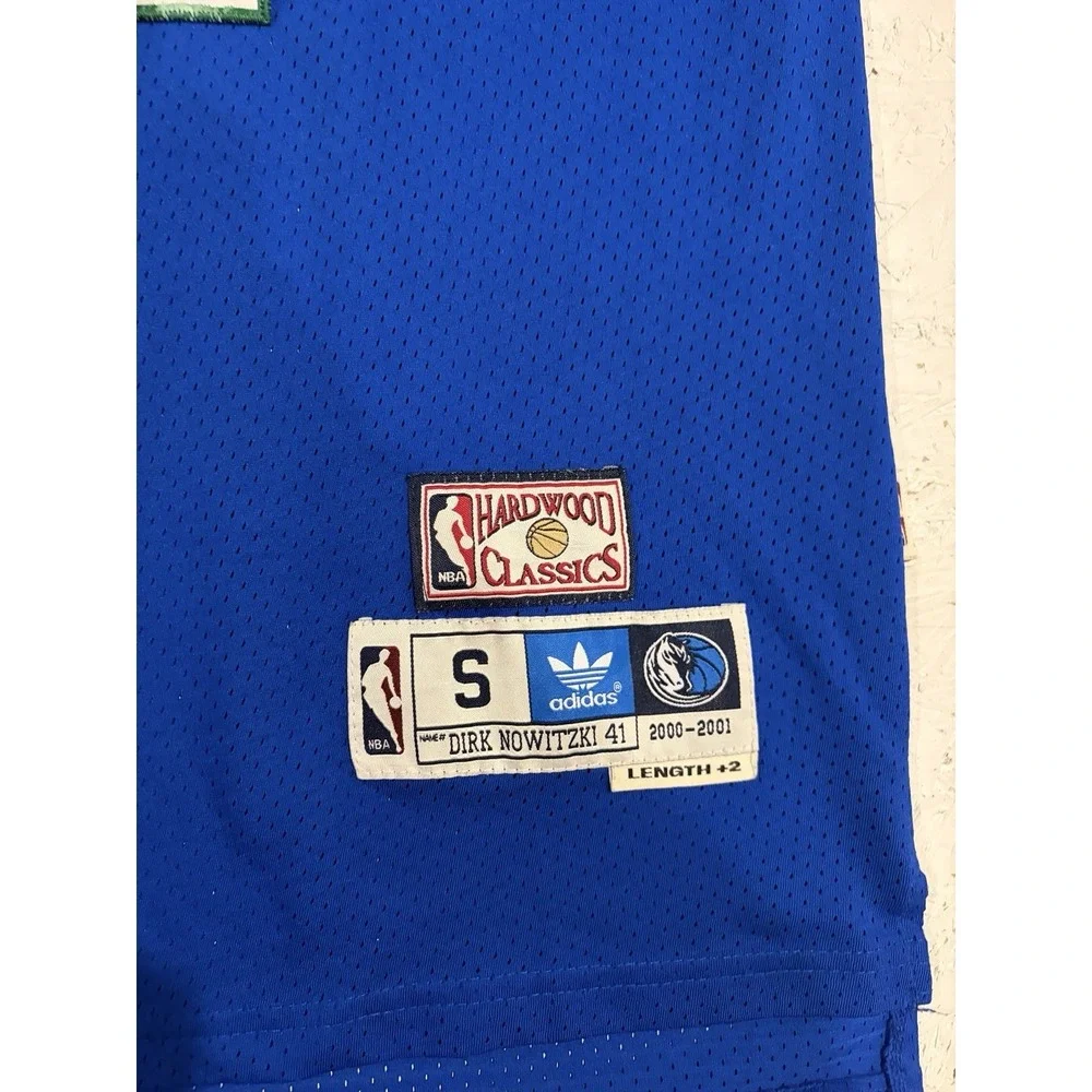 Adidas Dallas Mavericks Dirk Nowitzki Hardwood‎ Classics Jersey 2000-2001 Size S